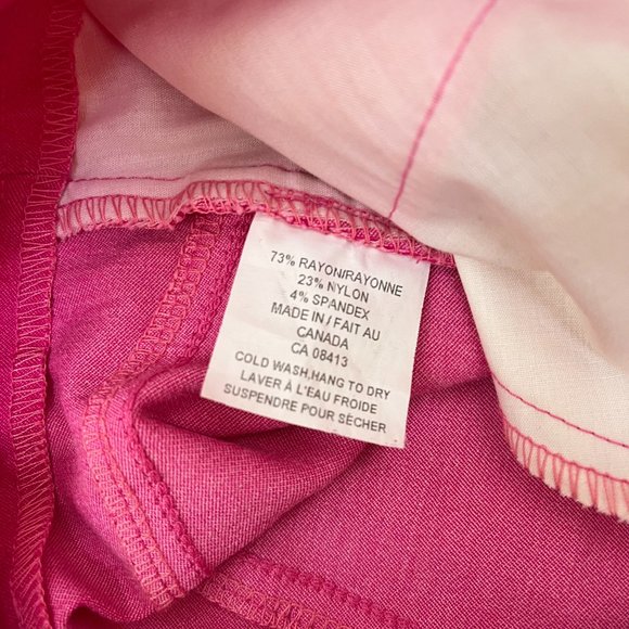 Brenda Beddome Fuchsia Pink Skinny Pants Women's Size 27 Barbiecore - Picture 6 of 13